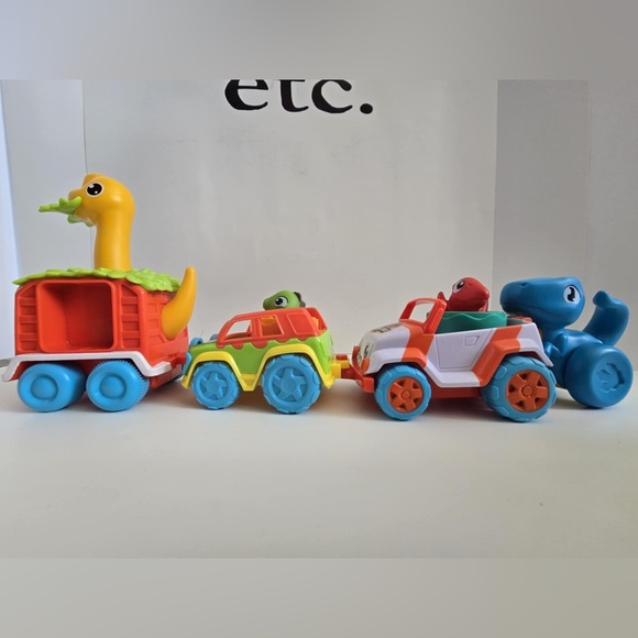 Tomy Other - Tomy Toomies Jurassic World Chase & Roll Raptors + Dino Rescue Ranger Lot